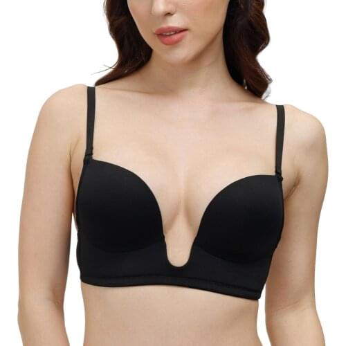 Hot Sales Ladies Sexy Push Up Bras Quality Underwear Everyday Lingerie Women Deep V Big Size Bra