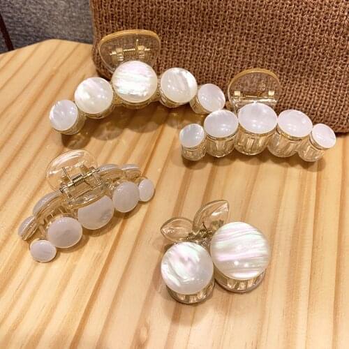 Fashion Claw Clip Women Hair Clips Elegant Solid Color Hair Clips for Hair Girls Hair Claw Clip Hair Barrettes Hair Accessories