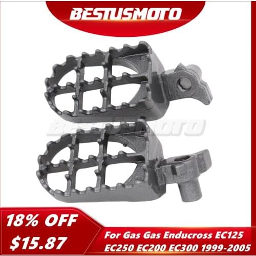 Motorcycle Footrests Foot Pegs For Gas Gas Enducross EC125 EC250 1998-2005 EC200 EC300 1999-2005 2000 2001 2002 2003 2004