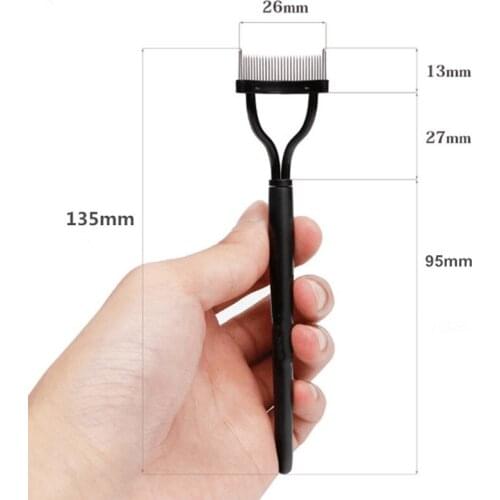 1 Pcs Professional Black Make up Mascara Guide Applicator Eyelash Comb Eyebrow Brush Tool By Free Shipping
