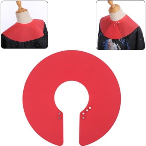 Hair Transparent Bib Hairdressing Tool Haircut Shoulder Pad Neck Shield Shawl Hair Dyeing Tool Silicone Salon Supplies
