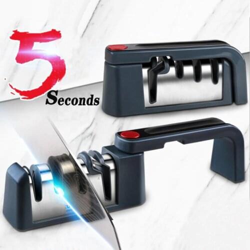 360° Handle Can Be Rotated And Folded Knife Sharpener Anti-skid Home Kitchen Tool For Scissors Bone Chopping Knife Tools