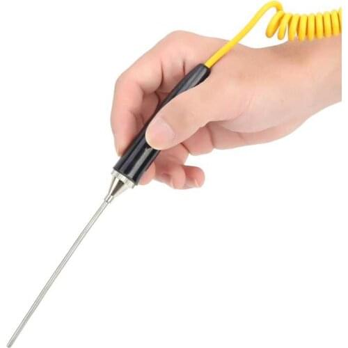 K Type Thermocouple Probe Handheld Temperature Sensor for High Temperature Furnace 3x100mm