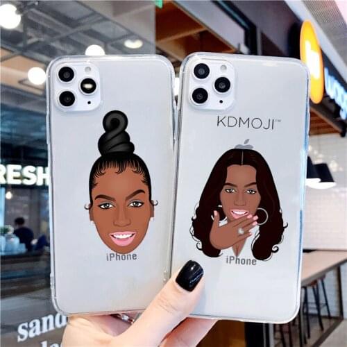MAKE MONEY Cash Black head Girl Fundas phone case for iPhone X XR XS 11Pro Max 12 8 7 6s Plus 12mini Silicone Cases