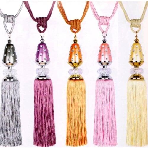 Curtains Hanging Balls Europe style High Quality Upscale Hand-woven Polyester Curtains Accessories Curtains Tassels Fringe Tasse