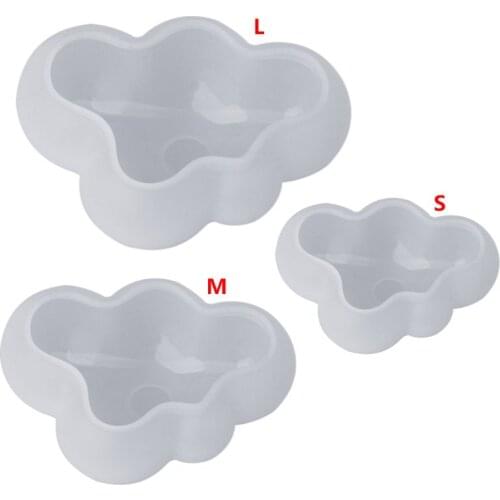 R2LE Silicone Mold 3D Cloud Cute DIY Epoxy Resin Crafts Jewelry Making Cake Decoration Home Landscape Fondant Chocolate Gifts