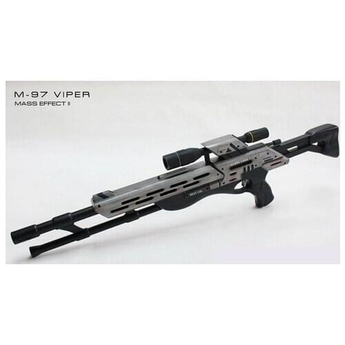 Mass Effect 2 M-97 Viper Sniper Rifle1:1 Scale 3D Paper Model Handmade DIY Children Toy For Cosplay