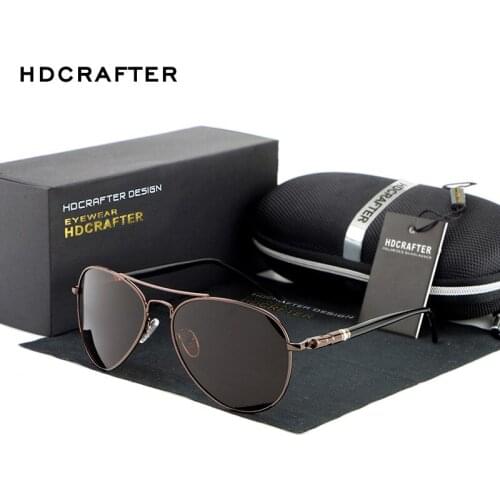 HDCRAFTER 2020 Retro Polarized Sunglasses Men Driving Sun Glasses Male Fishing Female Outdoor Sports Eyewear For Men