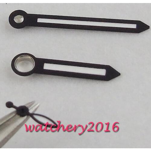 NEW BLACK White Hands for UNITAS ETA 6497 6498 ST 3600 Movement Watch Hands