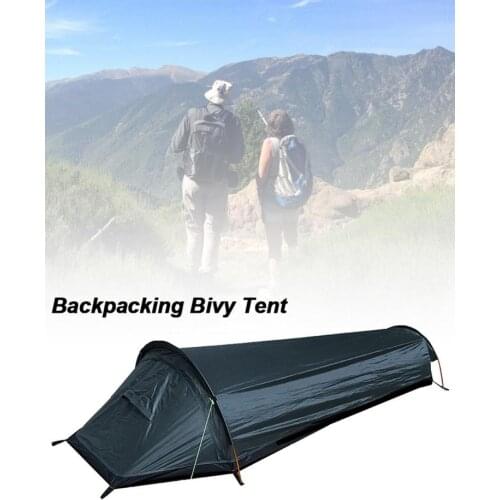 1 PCS Ultralight Bivvy Bag Tent Compact Single Person Larger Space Waterproof Sleeping Bag Cover Bivvy Sack For Outdoor Camping