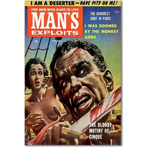 V238 1958 Mans exploits! Vintage Classic Movie Print Silk Poster Home Deco Wall Art Gift