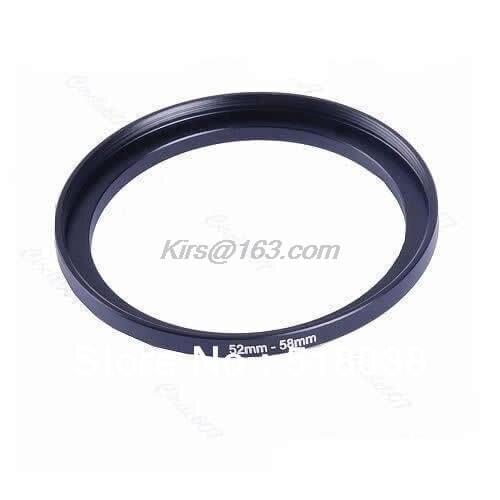 1Pc Metal 52mm-58mm Step Up Filter Lens Ring Adapter 52-58 mm 52 to 58 Stepping