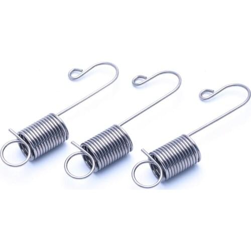 10pcs 1.0*10*47mm stainless steel with hook tension spring billboard poster bracket spring