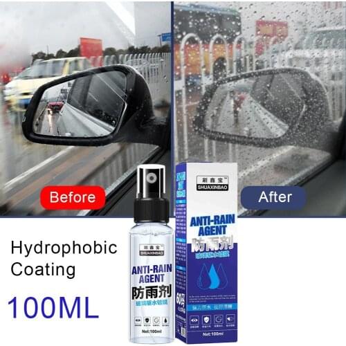 100ml Car Anti Rain Fog Agent Glass Nano Hydrophobic Coating Windshield Rainproof Agent Spray Car Liquid Ceramic Coat