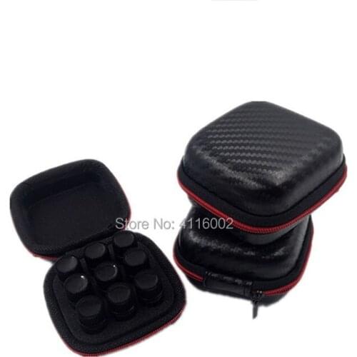 100pcs 9 Bottle Portable Essential Oil Case Carrying Holder 1ml 2ml 3ml Small Bottle Perfume Oil Nail Polish Storage Bag