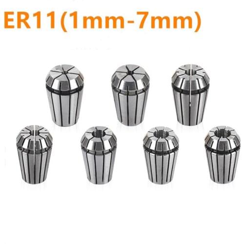 13PCS ER11 (1mm-7mm) milling cutter precision chuck chuck 0.008mm for CNC lathe tool post engraving machine spindle motor ER