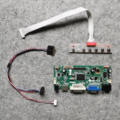 1920*1080 VGA DVI DIY kit MNT68676 display controller board LVDS 40 Pin For N156HGE/N164HGE/N173H6/N173HGE matrix 60Hz WLED
