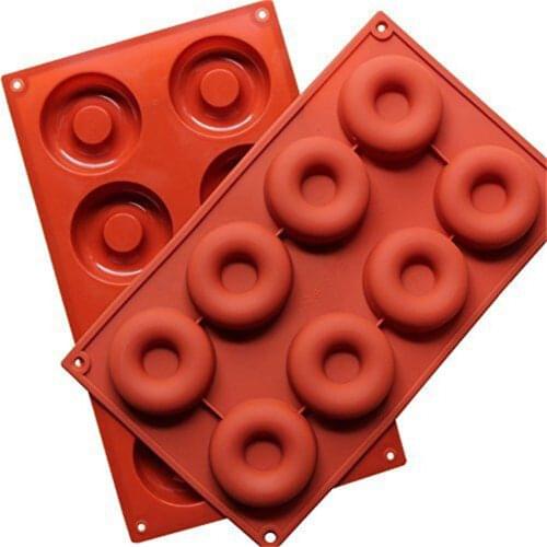 8 Holes Donut Silicone Cupcake Baking Mold Cake Pans Biscuit Cookie Doughnut DIY Molds Mould Chocolate