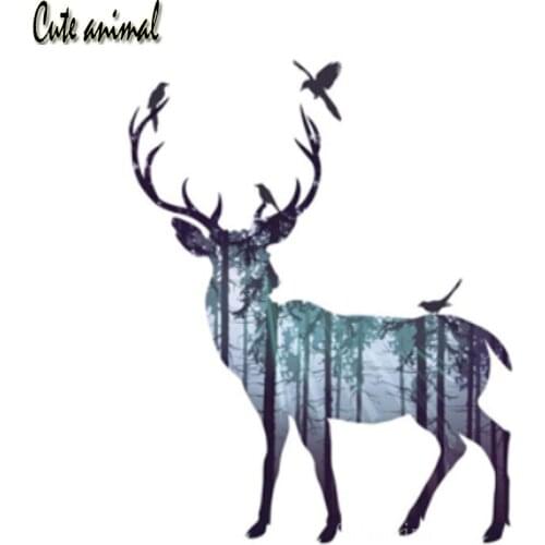 Abstract deer forest landscape Full Square Round Drill 5D DIY Diamond Painting Diamond Embroidery Cross Stitch kit Mosaic art