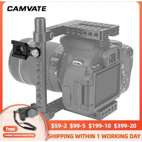 CAMVATE Cold Shoe Mount Adapter With 1/4"-20 Mounting Groove & Stud Screw For Monitor,Video Light,Flash,Microphone,LCD Mounting