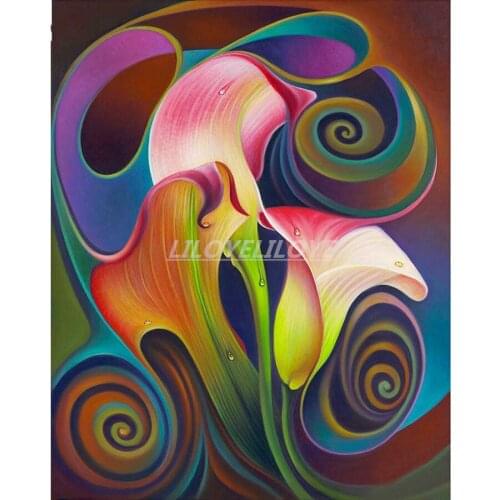 Diamond embroidery abstract flower,5d diamond painting full diamond mosaic picture of rhinestones cross-stitch wall decor TY399