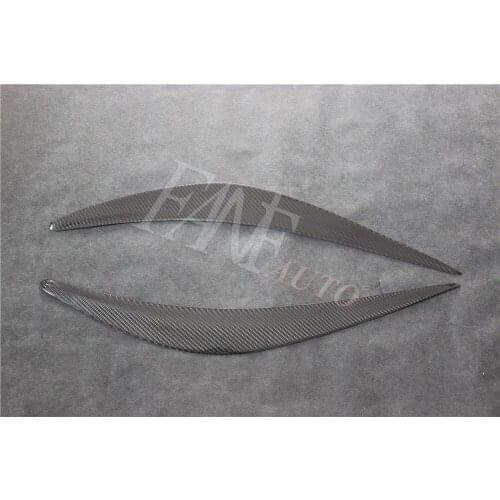 Carbon Fiber Headlight Cover Eyebrows Eyelids for Infiniti Q50 Q50L 2013-2017
