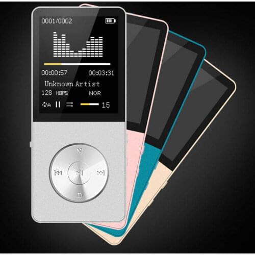 Speaker alloy metal mp4 Player 16GB HIFI Lossless Sound music mp3 Music Player FM Radio Voice Recorder E-Book Mini Sport Walkman