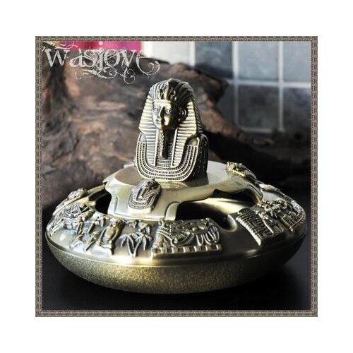 European creative retro home decoration,Metal crafts,Friends gadgets for men Egyptian statue metal ashtray for smokeYHG002