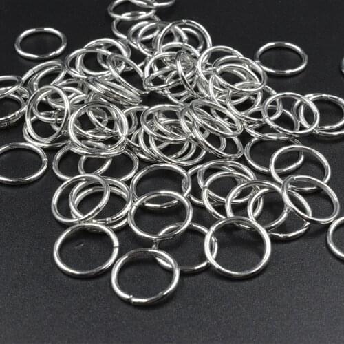 FLTMRH 50pcs 12mmx1.2mm Link Loop Bronze/Si lver/ Gold/Rhodium Open Jump Rings &Split Ring for DIY Jewelry Findings Connector