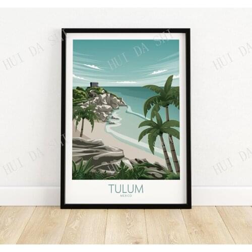 Tulum Art Print | Mexico Travel Poster | Wall Art | Travel Poster | Artwork | Art Print Gift Idea
