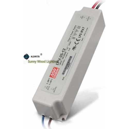 IP67 LPS Class 2 ,100-240Vac input ,12VDC output power supply ,3A 36W driver for outdoor CE UL LPV-35-12