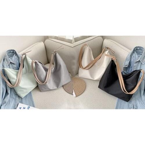 Leather Womens Canvas Crossbody Bag Large Capacity Shopping Bag Fashion Casual Tote Bag Shoulder Bag