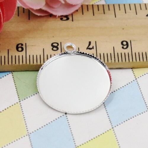 Fit 20mm Cabochons Summer Fashion Cameo/Glass Frame bezel Settings Tray blank DIY Accessory Making 10pcs/lot K04509