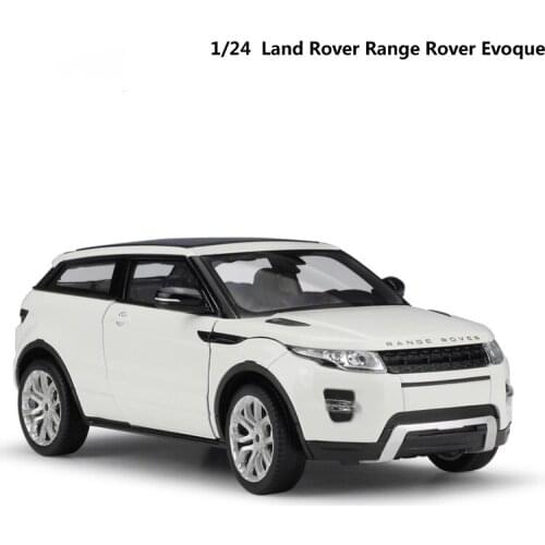 1:24 Scale Diecast Car Land Rover Range Rover Evoque SUV Simulator Metal Alloy Toy Car for Boy Gift Collection
