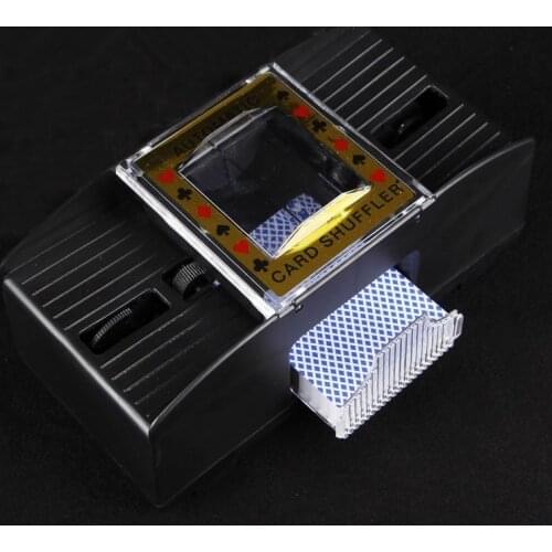 New Board Game Poker Shuffle Playing Cards Electric Automatic Shuffler Entertainment Gaming Playing Cards Shuffling Machine