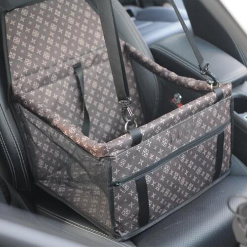 Portable Dog Car Seat Belt Booster Travel Carrier Folding Bag For Pet Cat Puppy Waterproof Dog Mat Blanket Safety Pet Seat Bag