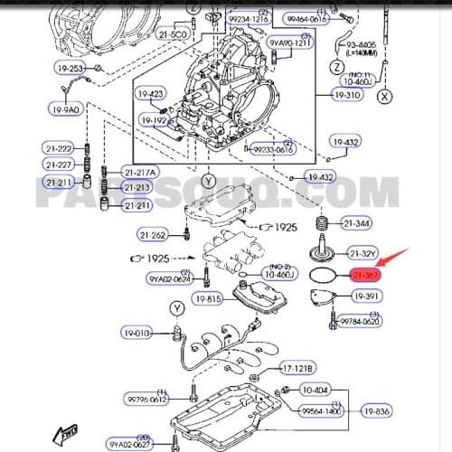 Gearbox piston pad for Mazd a 3 OEM：FN01-21-342