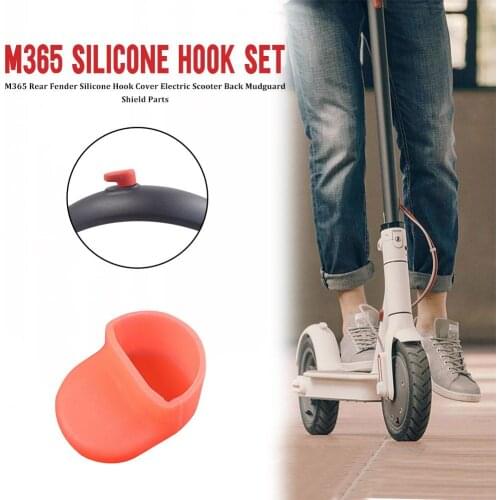 Fender Hook Silicone Sleeve For Xiaomi M365 Electric Scooter Mudguard Lightweight Rear Fender Guard Hook Sleeve Buckle Cap