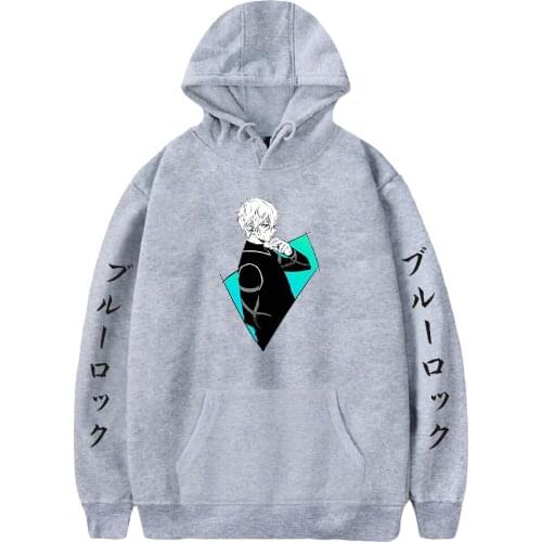 Blue Lock Anime Hoodie Long Sleeve Pullover Women Men Tracksuit Harajuku Streetwear Japanese Anime Clothes Kawaii Kids Tops