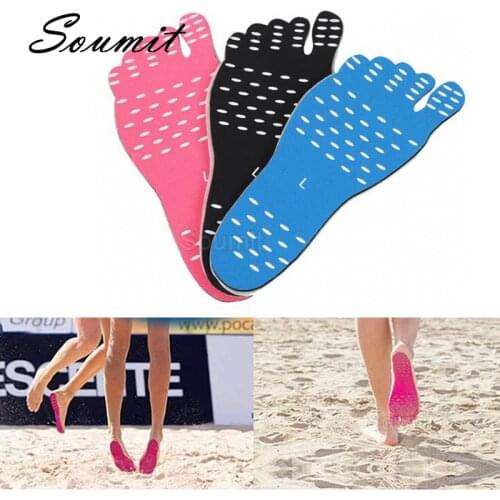 Beach Shoe Invisible Sticker Insoles for Men Women Shoes Soles Outdoor Foot Pads Waterproof Self Adhesive Barefoot Anti-slip Pad