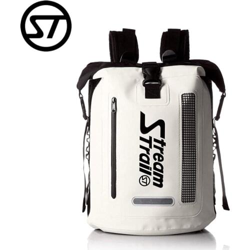 StreamTrail Waterproof Bag Outdoor Hopper 30L Backpack Wet Dry Separation Water Resistance Roll-Top Closure Padded Back Diving