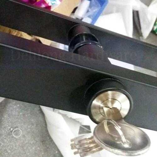 Super quality high stainless steel 304 grade glass /steel/ wooden door square handles black color 1500mm long