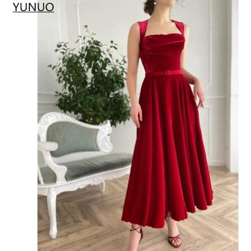 Женские вечерние платья ниже колена YuNuo China At AliExpress