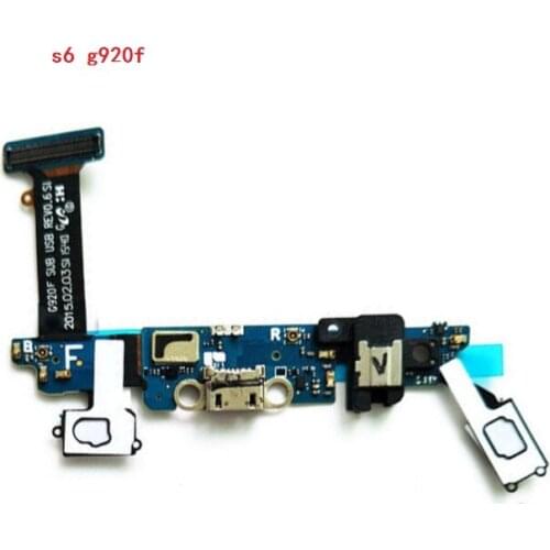 10pcs Charging Flex Cable for SamSung Galaxy S6 G920F G920A G920T G920V G920i G9200 USB Port Dock Connector Parts