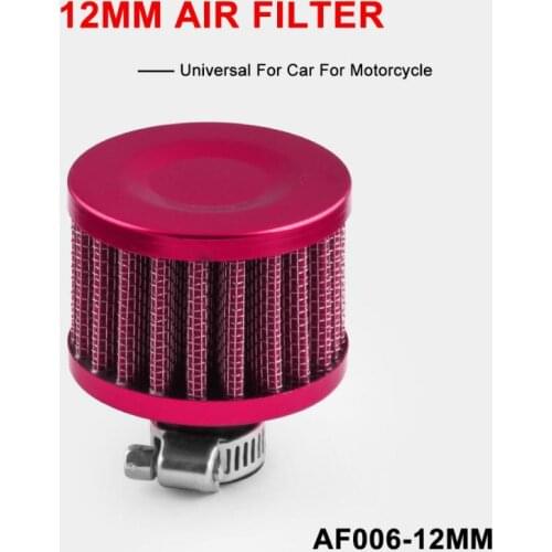 12MM Turbo Vent Breather Filter Car Modification Air Round Crank Case EngIne Breather Oil Air Filter Car Motorcycle Quad Bike UK