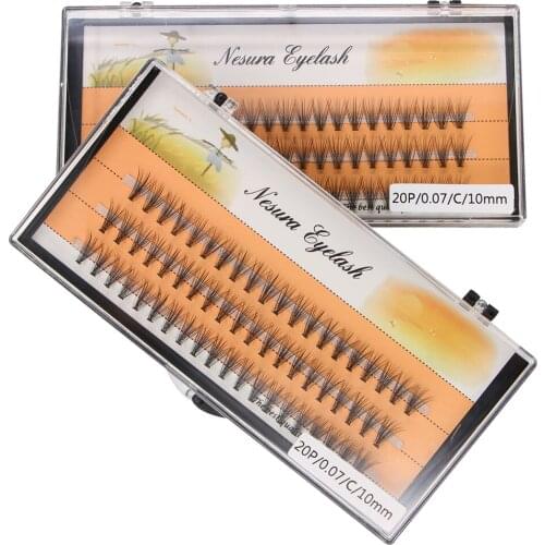 2packs/lot Flare Eyelash Extentions 0.07mm 8mm 10mm 12mm 20D Free Shipping