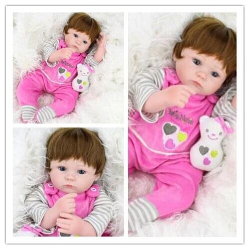 22 inch bebe silicon reborn babies full body mini reborn baby girl that look real doll reborn 55 cm reborn babies vinyl dolls