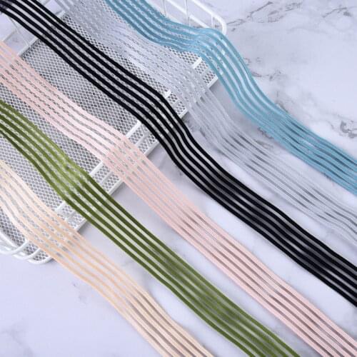 3Yards 2.5cm Elastic Band For Hair Accessiories High Quality Handmade Garment Sewing Trims Stitch Suppliers