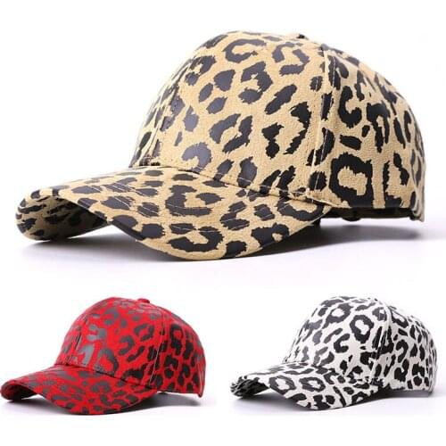 Women Men Leopard Print Baseball Caps Brand Beach Sun Hats Sports Dance Party Snapbacks Bone Hip-Hop Hats Adjustable Caps Female