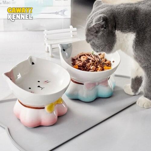 CAWAYI KENNEL Dog Feeder Drinking Bowls for Dogs Cats Pet Food Bowl Comedero Perro Miska Dla Psa Gamelle Chien Chat Voerbak Hond
